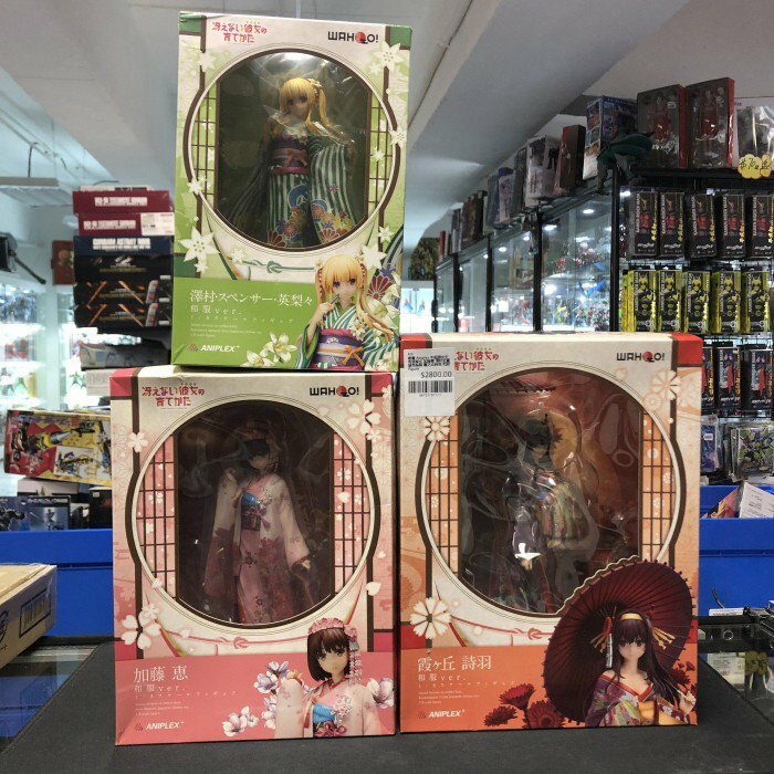 寄賣 Aniplex 不起眼女主角培育法 加藤惠 澤村史賓瑟英梨梨 霞之丘詩羽 和服 Figure