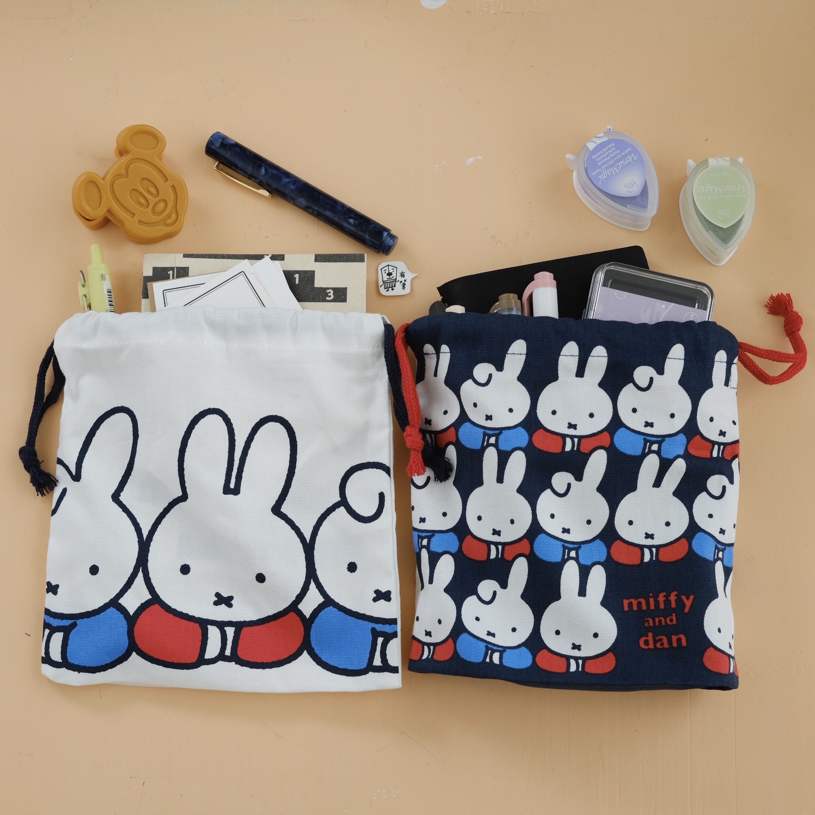 miffy drawstring bag