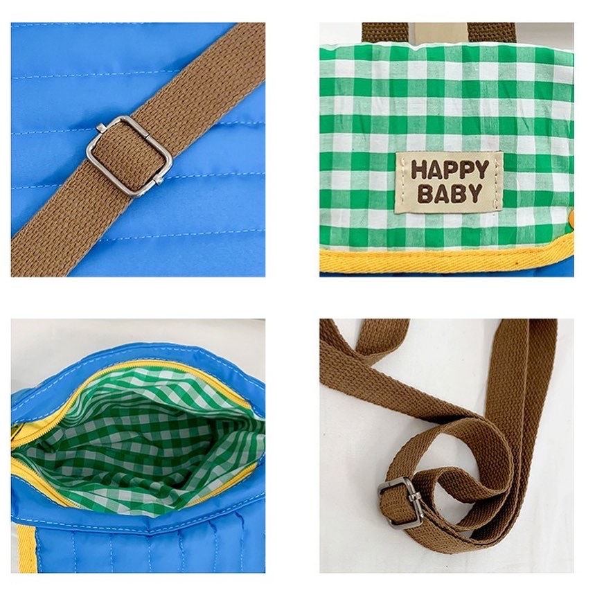 Happy baby撞色肩背包/後背包