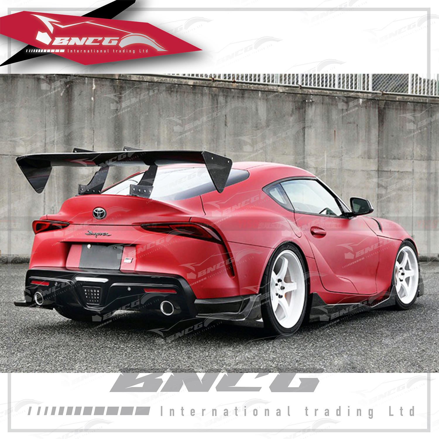 豐田 Toyota GR Supra A90 牛魔王 2019+年乾碳纖維 外觀件 空力套件 C-WEST款 後保桿 包角