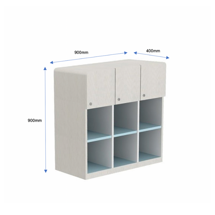 3x3 Top Locker Unit
