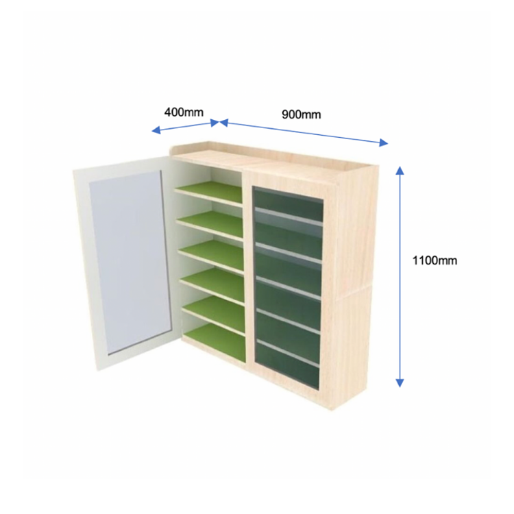 Shoe Cabinet (Acrylic), Deluxe