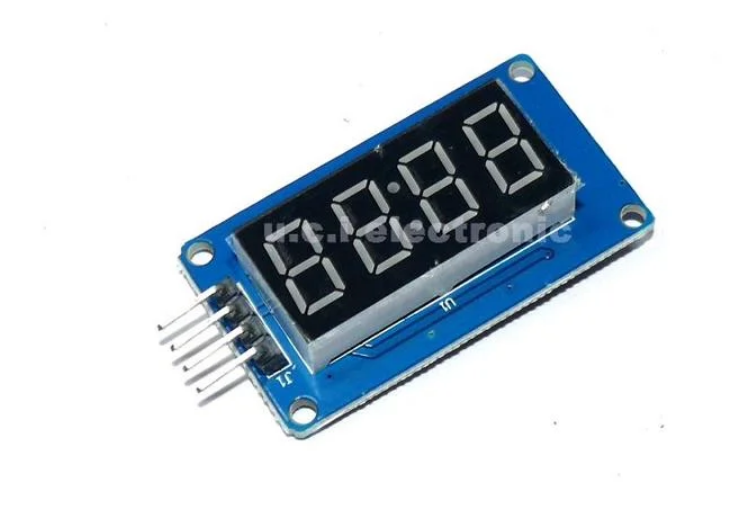 【UCI電子】(2-7) 七段顯示器 4位元數碼管顯示模組 LED亮度可調 帶時鐘點配件積木