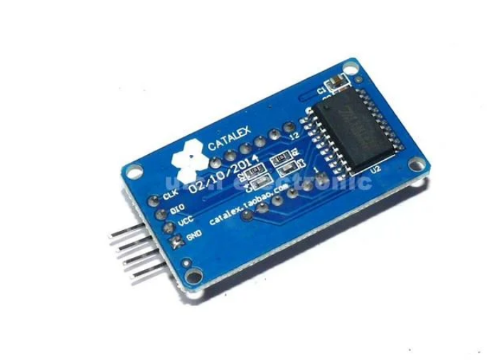 【UCI電子】(2-7) 七段顯示器 4位元數碼管顯示模組 LED亮度可調 帶時鐘點配件積木