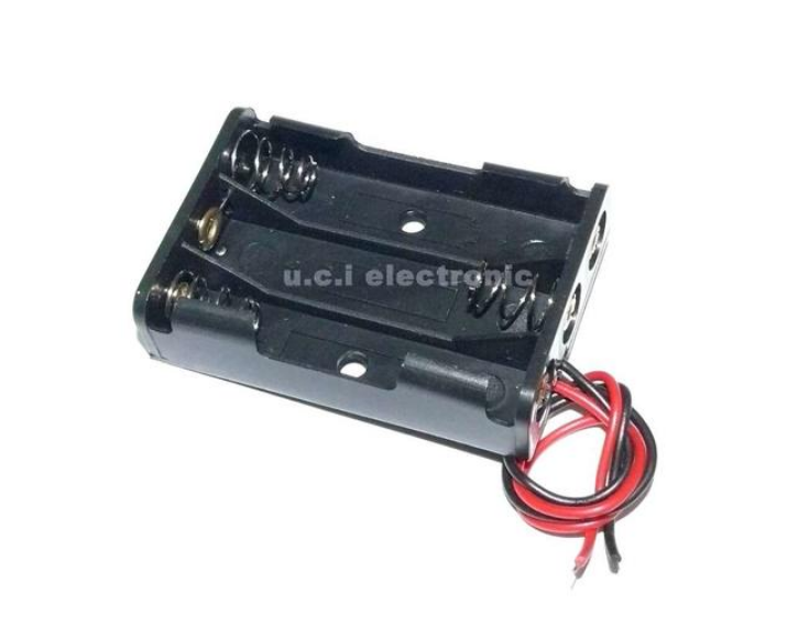 【UCI電子】(二U-1) 3節4號電池盒 沒蓋帶線不帶開關電池盒 4.5v AAA 3節電池盒 4號電池盒