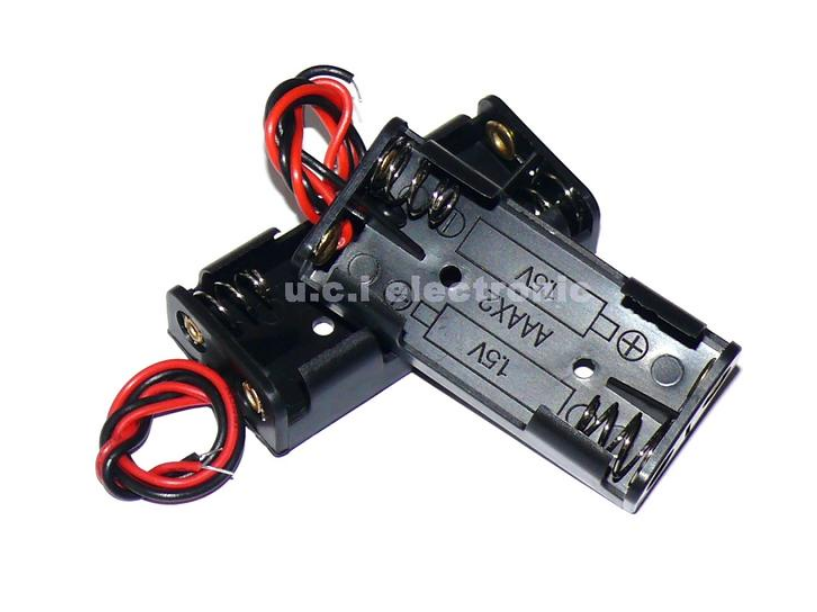 【UCI電子】(二U-2) 4號1節 4號2節 電池座 帶線無蓋無開關 電池盒