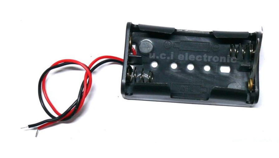 【UCI電子】(二V-4)  2節3號 閘刀電池盒  帶金屬片閘刀開關 簡易閘刀電池盒  機器人實驗