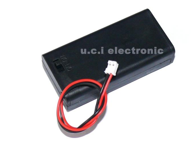 【UCI電子】(二W-3)  microbit 電池盒 2節3號帶開關 帶蓋子 PH-2.0端子接頭