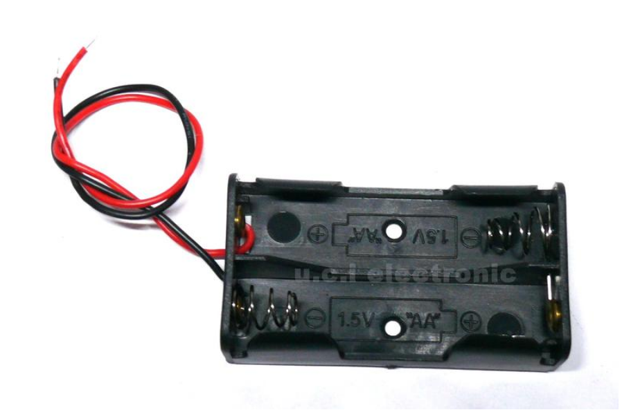 【UCI電子】(二V-2) 2節3號 帶線 AA兩位 3V並排無蓋無開關電池盒 電池座