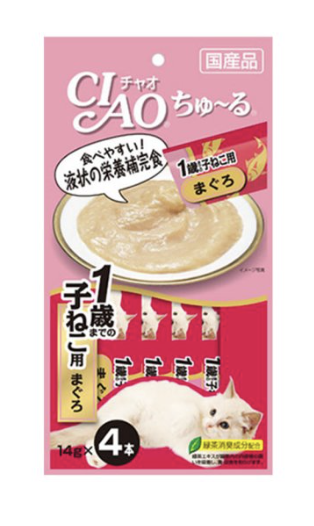 CIAO- [SC-80]1歲幼貓用 吞拿魚醬[14GX4]