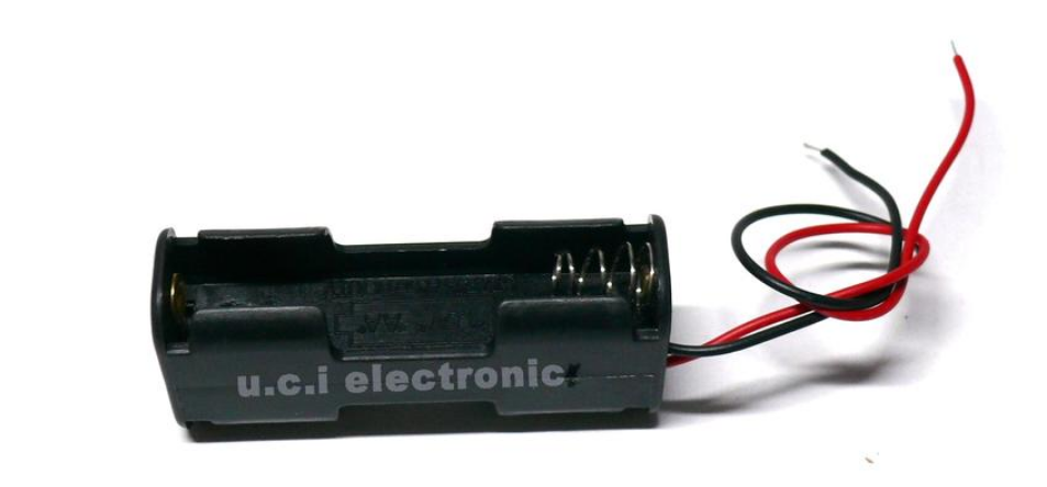 【UCI電子】(二U-1) 電池盒 正反面雙層 2節3號 可裝2節3號電池 背靠背電池座 帶粗線