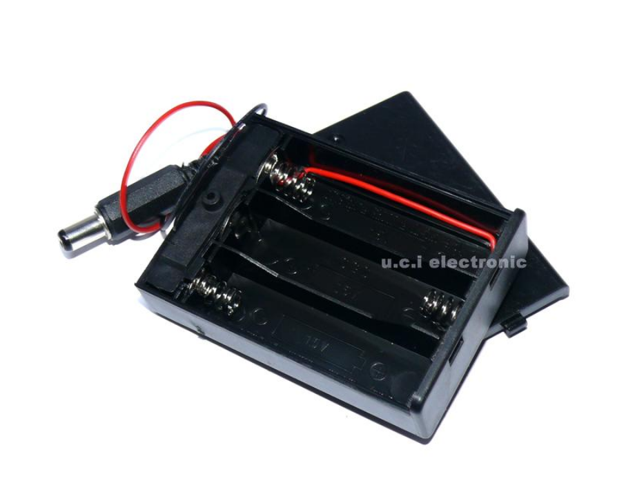 【UCI電子】(二V-3) DC電源帶蓋帶開關3節3號全密封電池盒 開關與蓋子同一面 3節3號