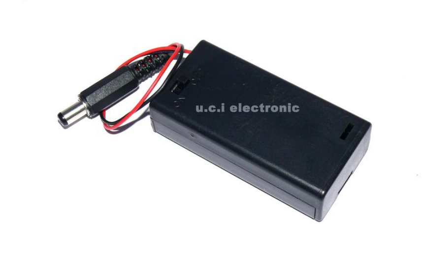 【UCI電子】(二V-2)DC接頭2節3號電池盒-DC接頭 帶開關 蓋子 3號AA 2節電池