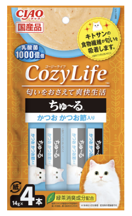 CIAO- [SC-403]<CIAO 爽快生活> 乳酸菌+甲殼素超奴 鰹魚•木魚味 [14GX4]