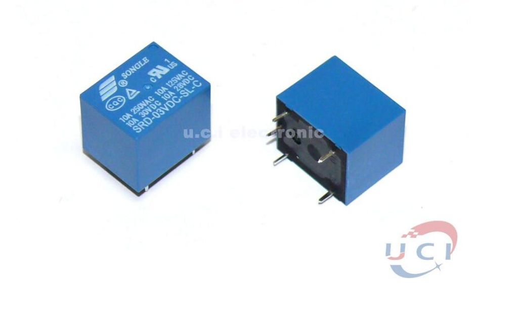 【UCI電子】 (D-44) SRD-03V 3V SRD-05V 5V SRD-6V 6V 繼電器 5腳 10A