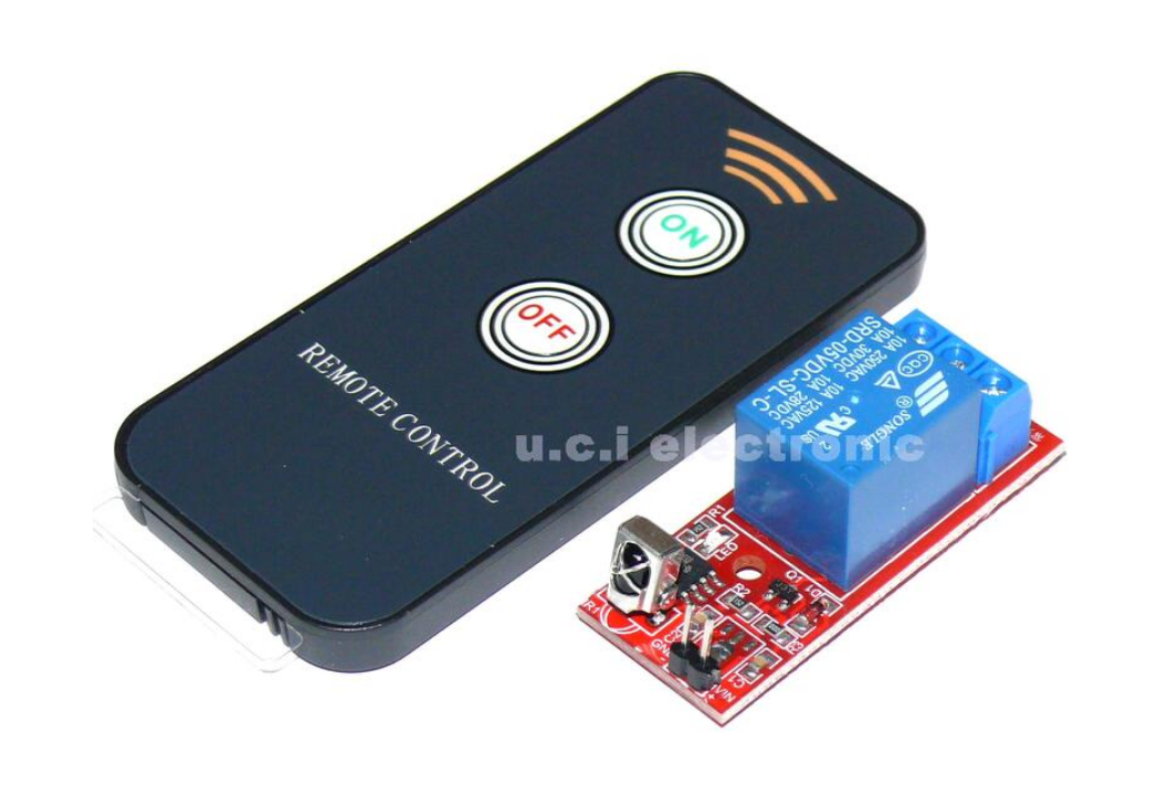 【UCI電子】(E-14)  5V紅外遙控繼電器模組/2鍵紅外遙控器+接收模組/紅外遙控控制模組