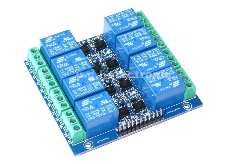 【UCI電子】(Y-3) 8路繼電器 5V 10A 光耦隔離式 繼電器模組