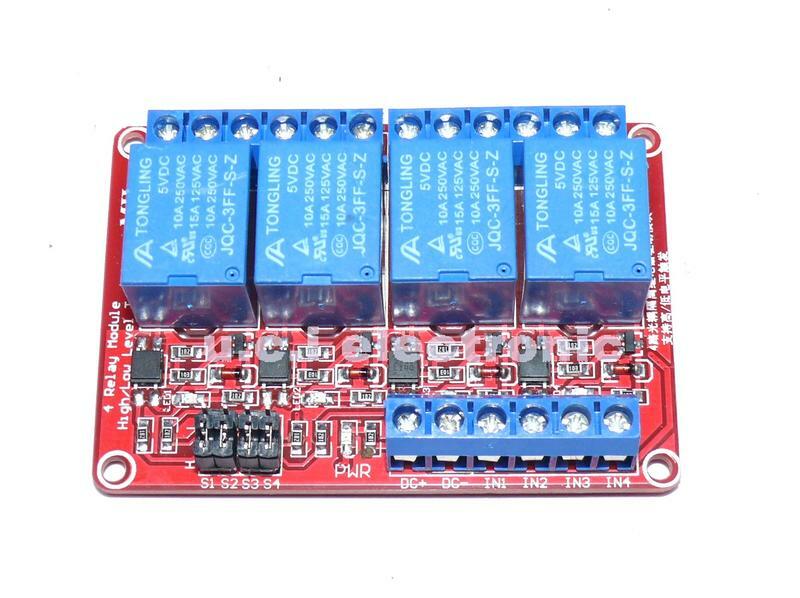 【UCI電子】(Y-4) 4路繼電器模組 5V 12V 24V 帶光耦隔離 支持高低電平觸發