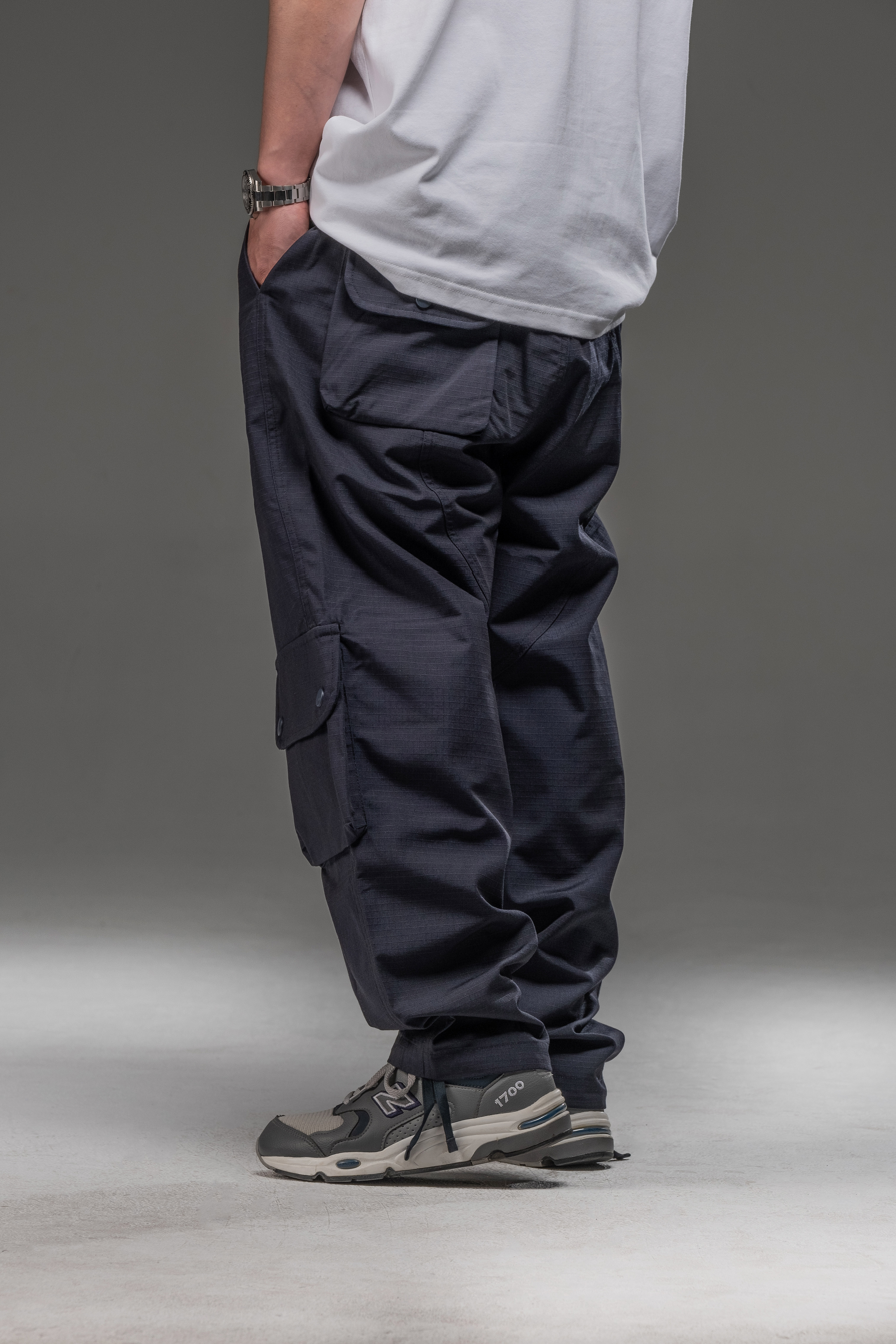 TCXP777 抗撕裂雙色拼接長褲