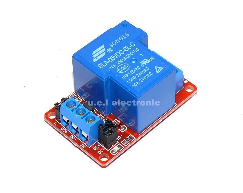 【UCI電子】(Y-3) 1路30A帶光耦隔離支持高低電平觸發繼電器模塊5V12V大電流
