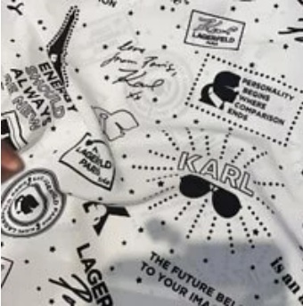 [S] KARL LAGERFELD WHIMSY PRINTED CAMI,WHIITE, L2DA6512-5F0 [FINAL SALE] (SKL193)