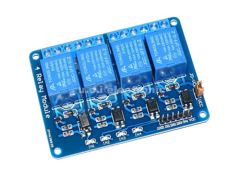 【UCI電子】(Y-4) 帶光耦 4路繼電器模塊、繼電器控制板 繼電器輸出