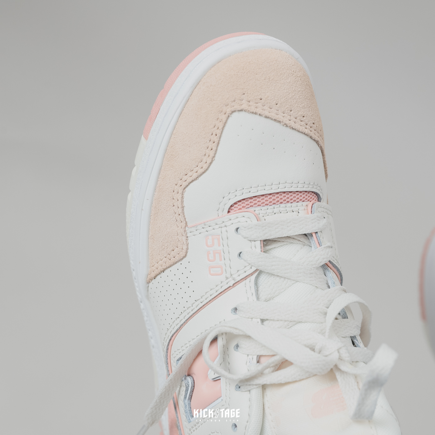 女鞋NEW BALANCE 550 White Pink 白粉麂皮拼接復古休閒鞋【BBW550WP】NB