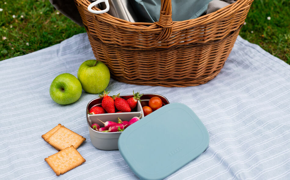 BEABA Stainless Steel Lunch Box - Sage - Béaba USA