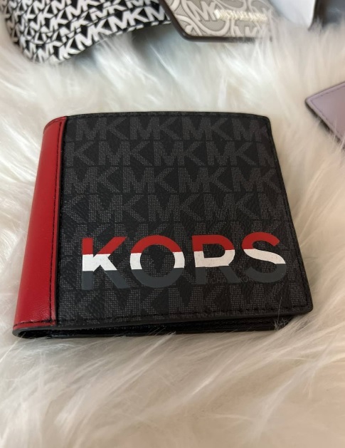 [S] MICHAEL KORS COOPER BILLFOLD,FLAME, 194391925728 (SMK90)