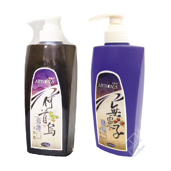 港香蘭 何首烏亮澤洗髮精500ml/罐+無患子健髮洗髮精500ml/罐【共兩罐】