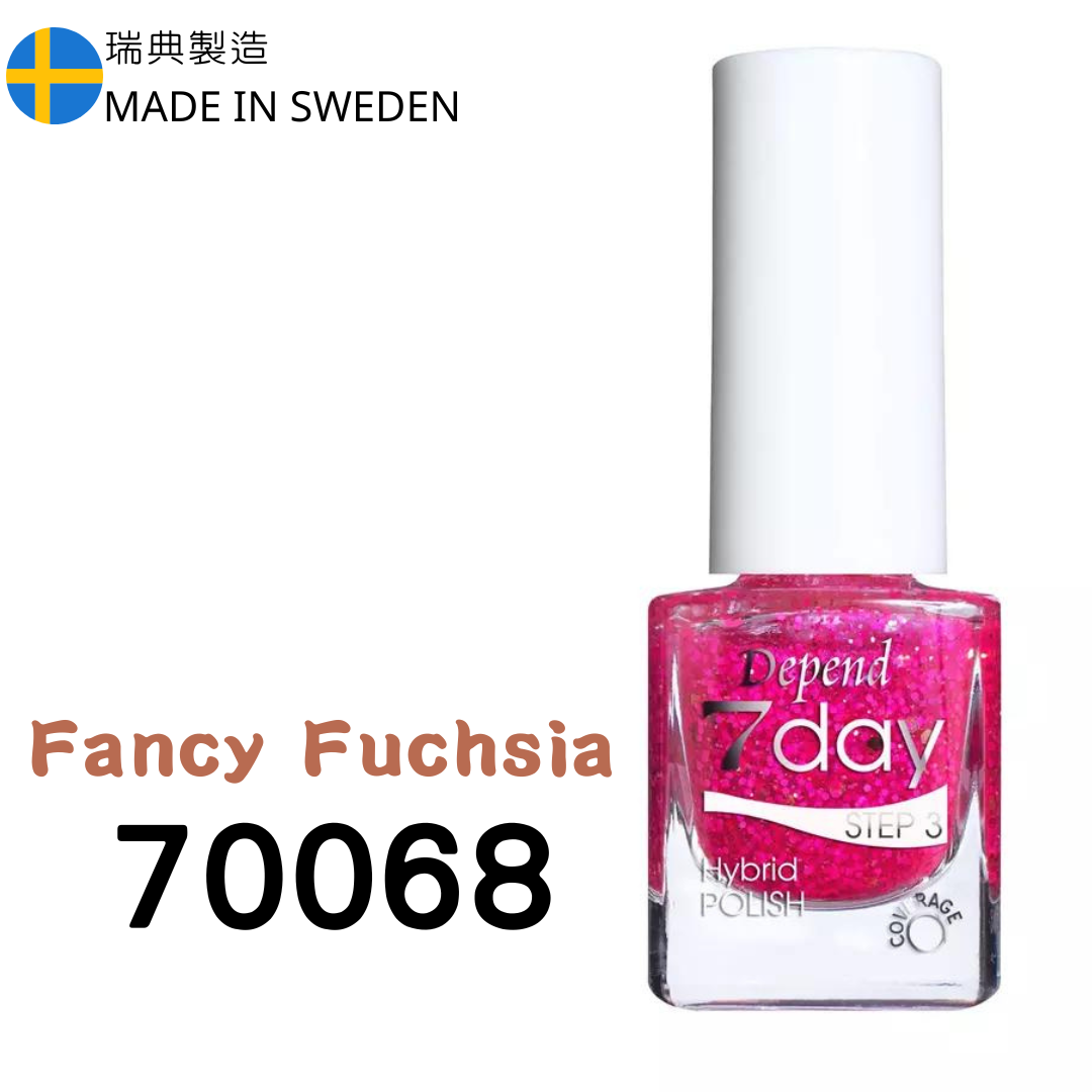 7day 仿GEL甲快乾甲油 70068 Fancy Fuchsia  (不透明)