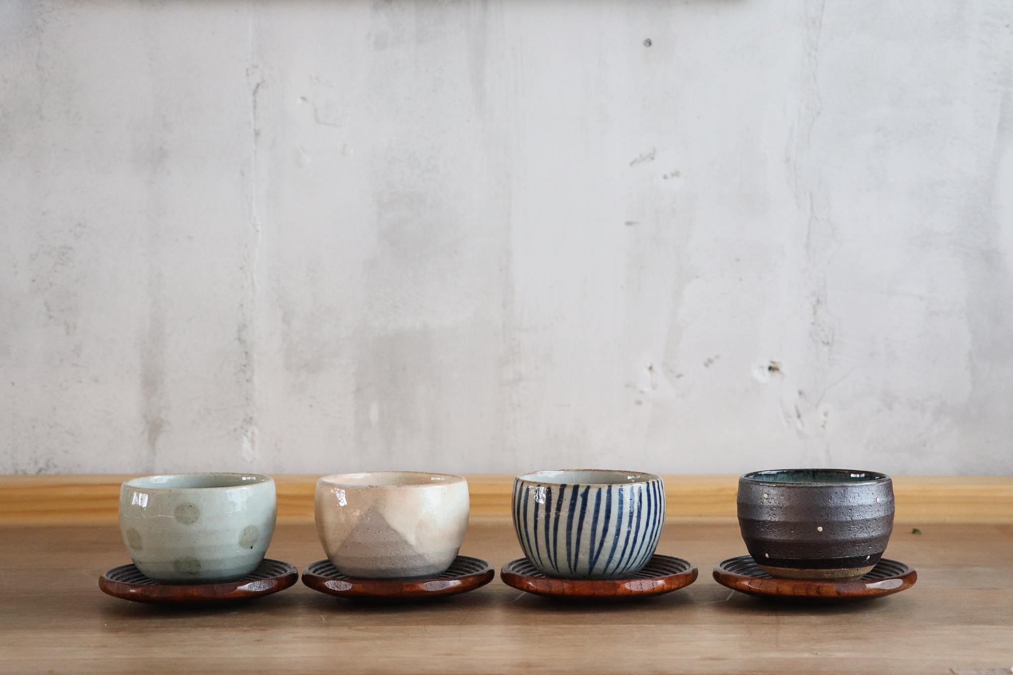 日本 美濃燒 抹茶碗組(含茶托)