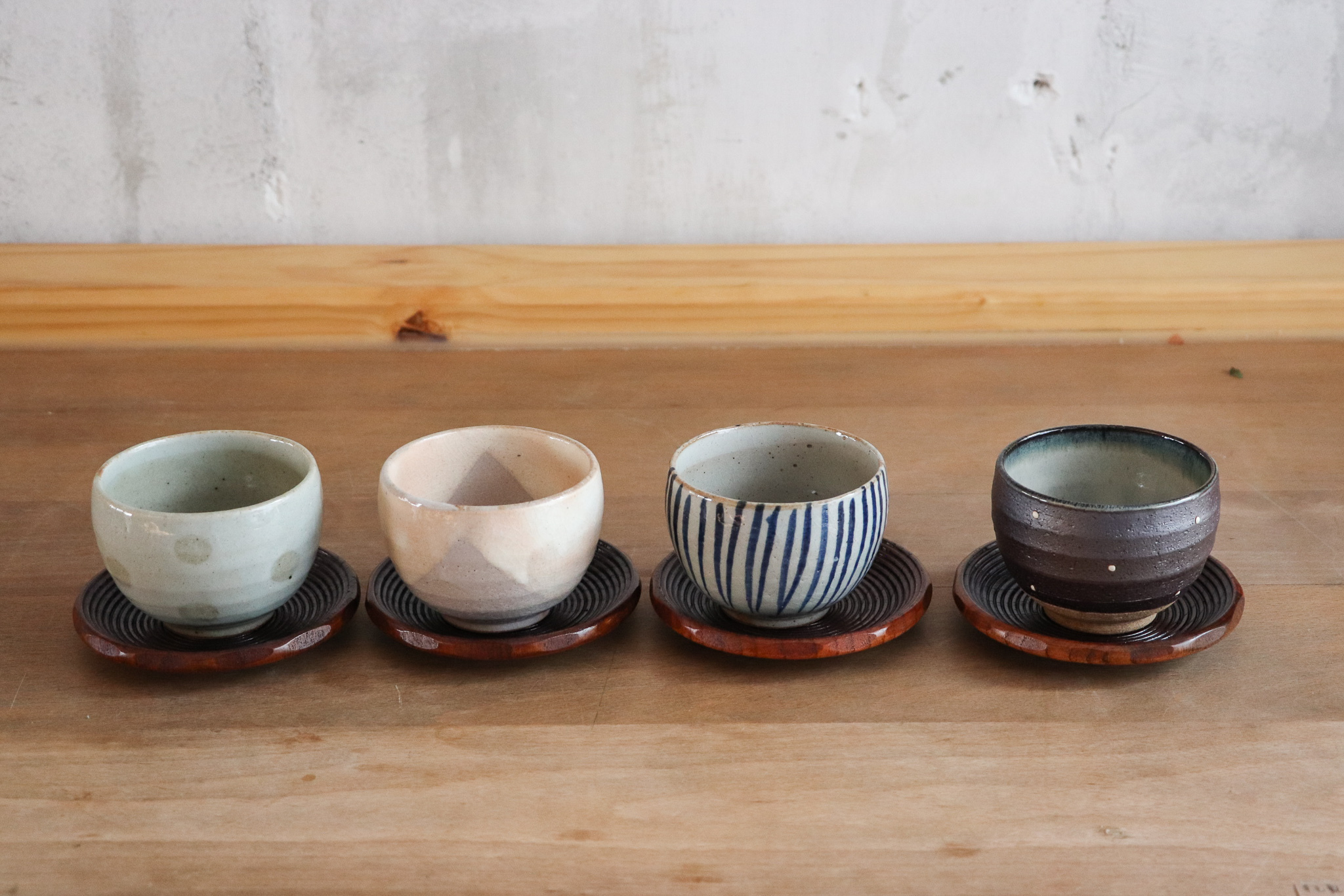 日本 美濃燒 抹茶碗組(含茶托)