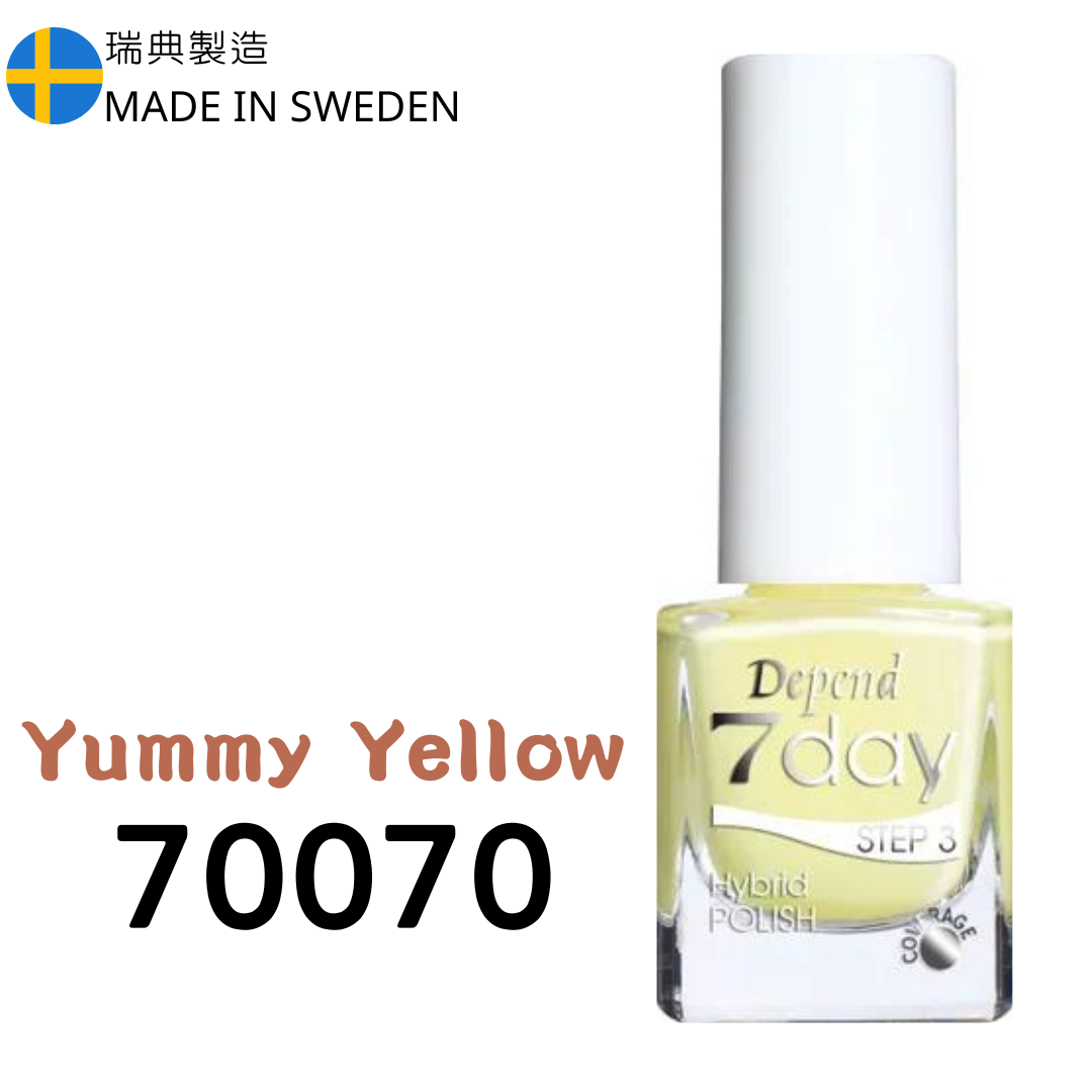 7day 仿GEL甲快乾甲油 70070 Yummy Yellow  (不透明)