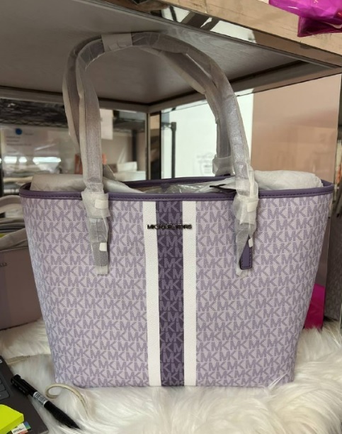 [S] MICHAEL KORS JET SE TRAVEL MD CARRYALL TOTE BAG,ORCHID HZ MULTI, 196163105468 (SMK102)