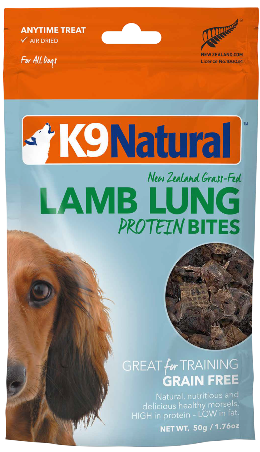 K9 Natural Lamb Lung Protein Bites 高蛋白風乾羊肺粒 50g