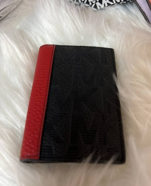 [S] MICHAEL KORS FOLDING CARD CASE,BLACK, 196163115078 (SMK104)