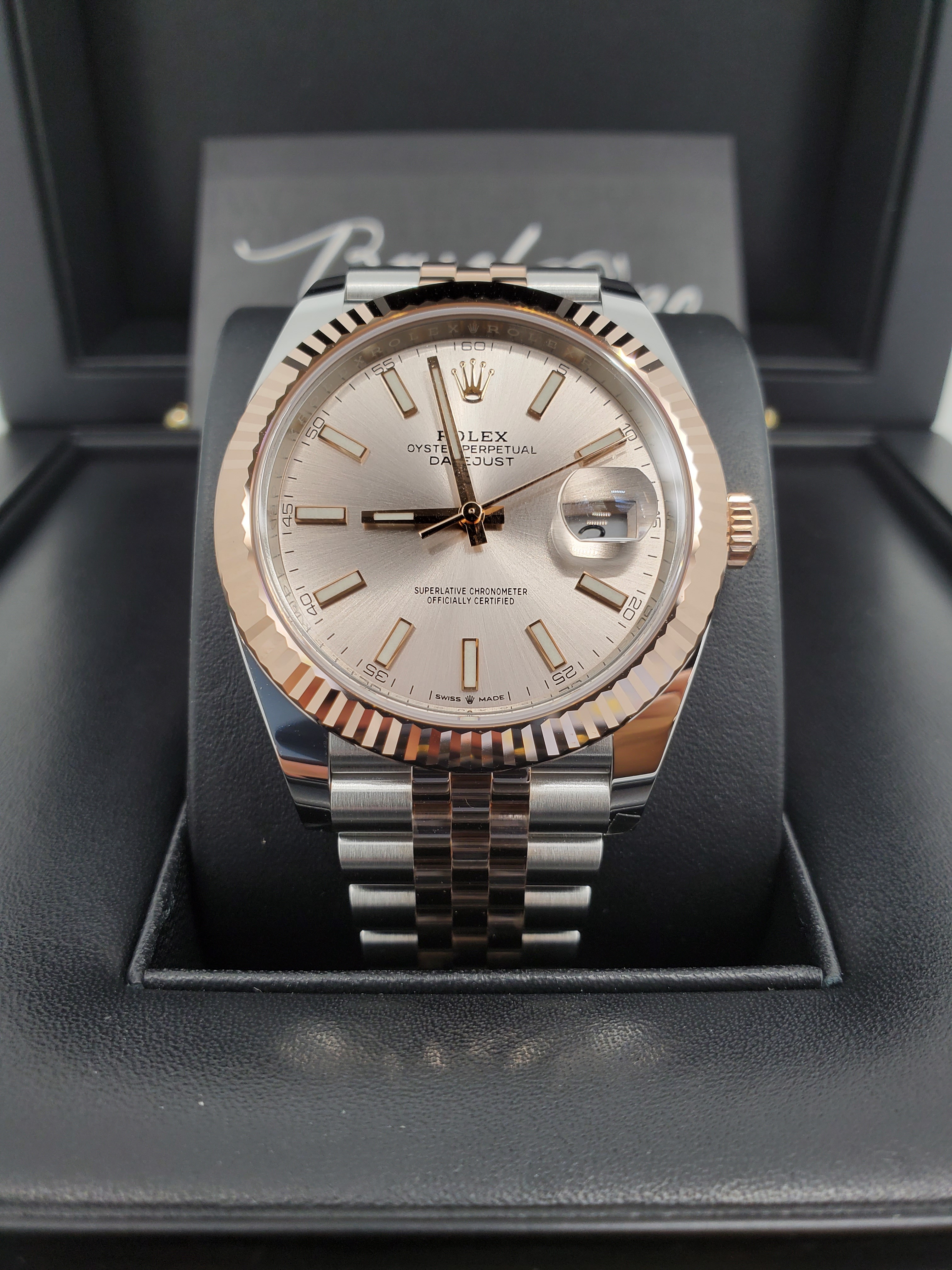 BRAND NEW ROLEX 126331 SUNDUST DIAL ROSE GOLD STEEL DATEJUST 41 JUBILEE STRAP