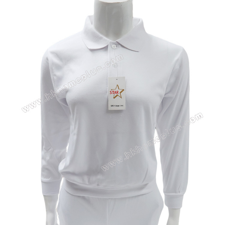 STAR: 小童反領束腳長袖白套裝 (24-36碼)