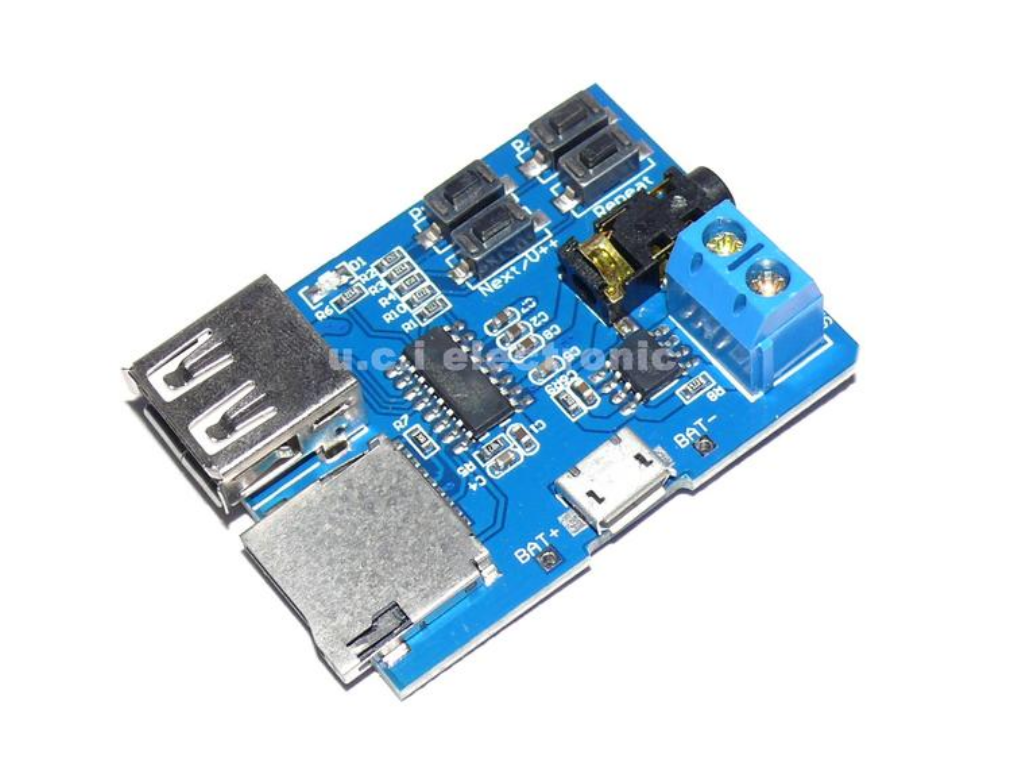 【UCI電子】(2-2) mp3無損解碼板 TF卡 USB MP3解碼播放器模塊 自帶功放