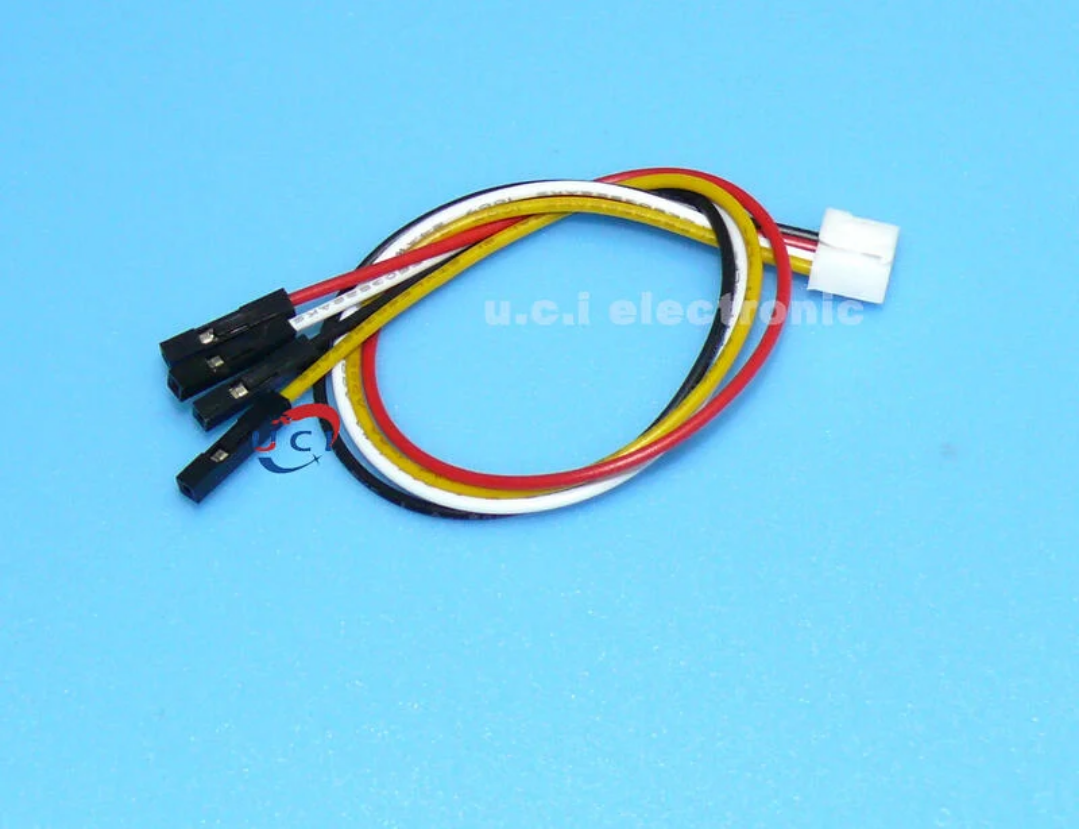 【UCI電子】(D-54) HY2．0 端子線帶扣4P杜邦線 杜邦母頭20CM長 2.54間距 4pin分開 24AWG