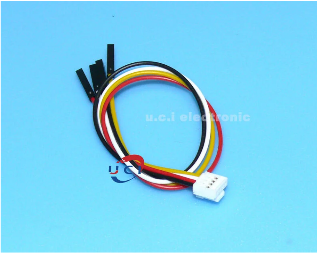 【UCI電子】(D-54) HY2．0 端子線帶扣4P杜邦線 杜邦母頭20CM長 2.54間距 4pin分開 24AWG