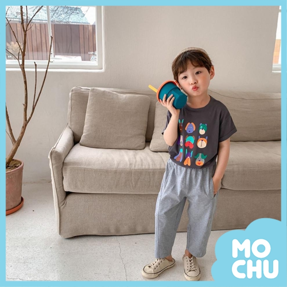 彩色小狗狗印花上衣(三色)