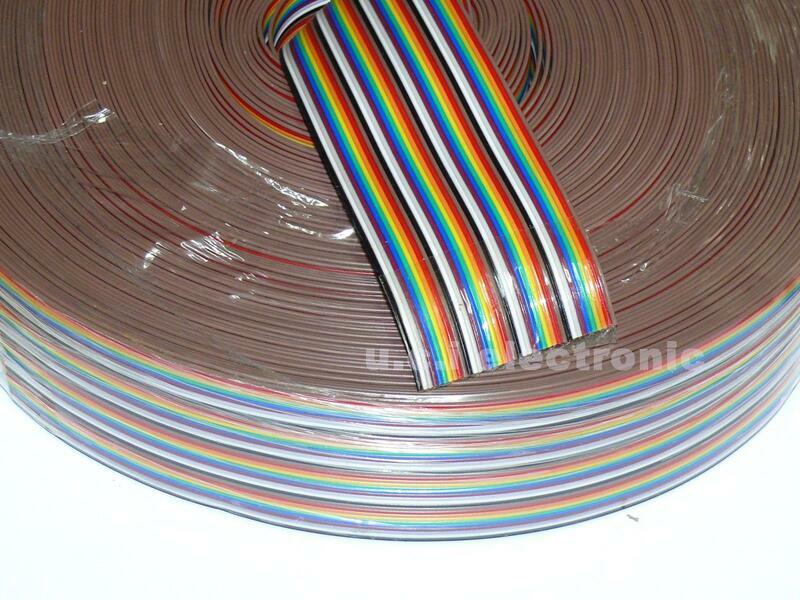 【UCI電子】(H-3) 40P彩色排線 20P彩色排線 可以壓2.54 FC頭子 杜邦頭 12芯杜邦線 1卷50米