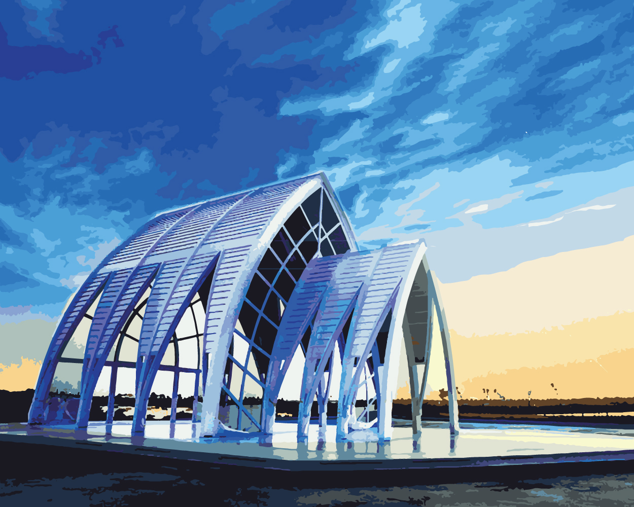 【TW014】台灣風情誌-台南_北門-水晶教堂