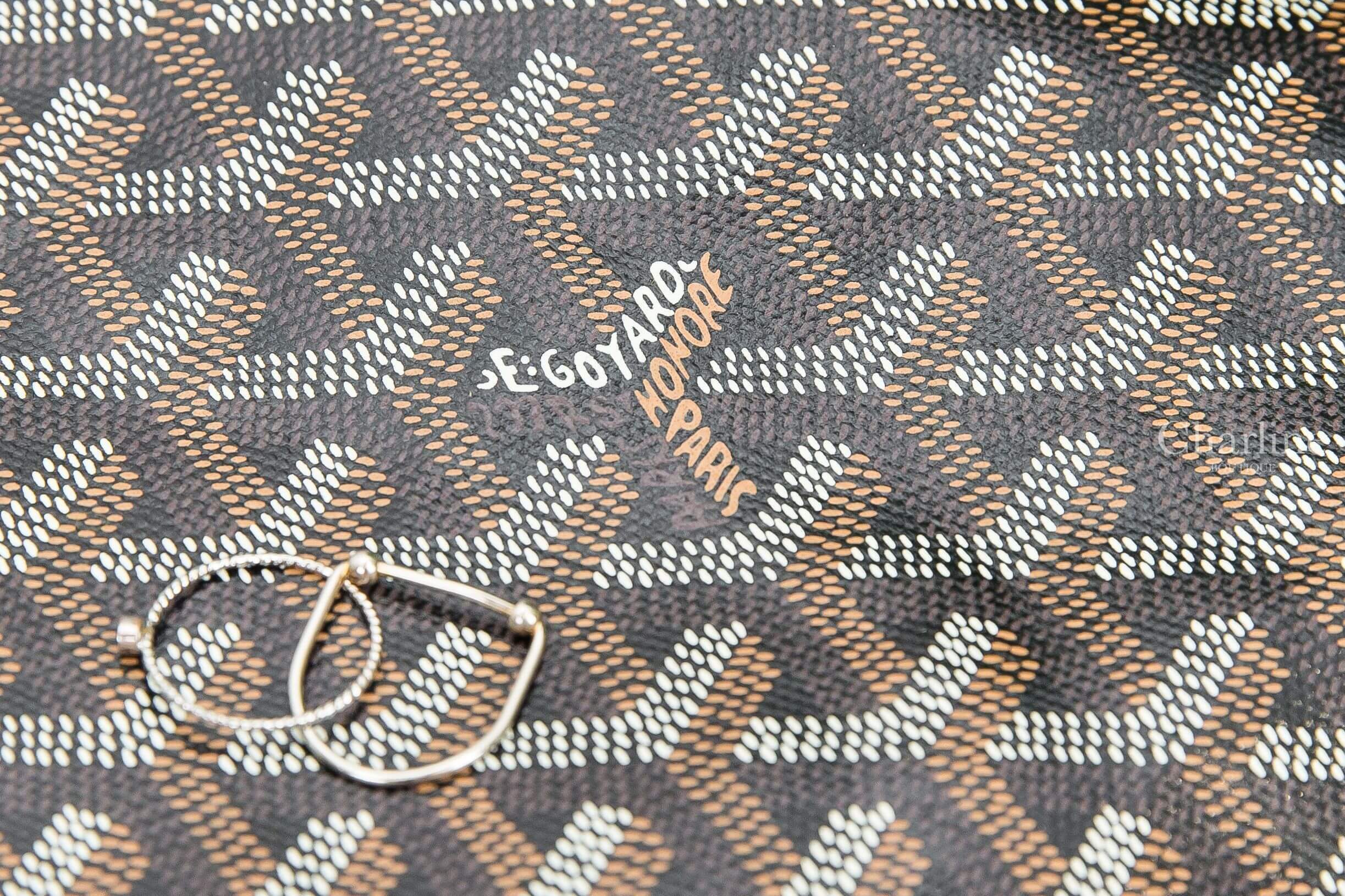 Goyard Bohème Hobo Bag 黑色拼咖啡色滾邊帆布小牛皮手提肩背包