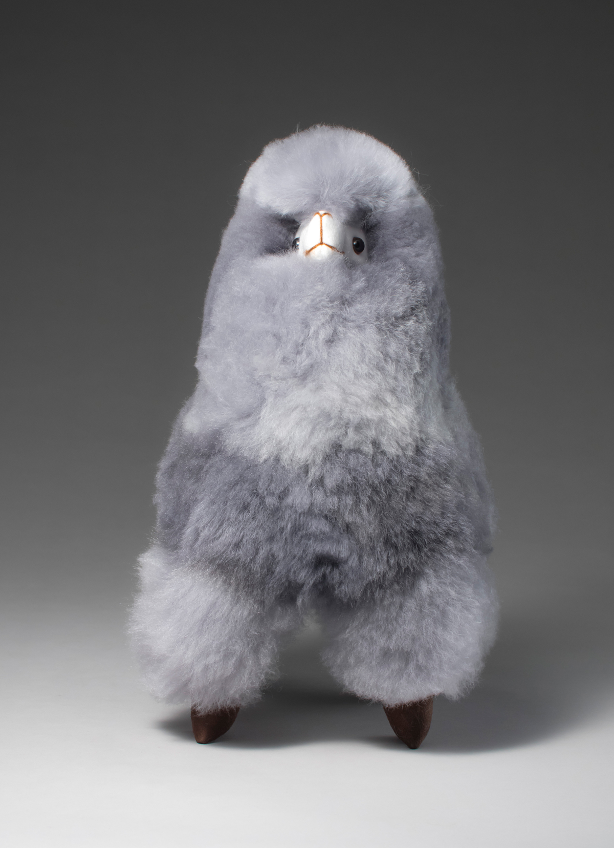 【秘魯國家館】ST.MALO 秘魯工匠手工原生羊駝毛幾何拼接藝術羊駝32CM-2246UH-瓦沙銀河