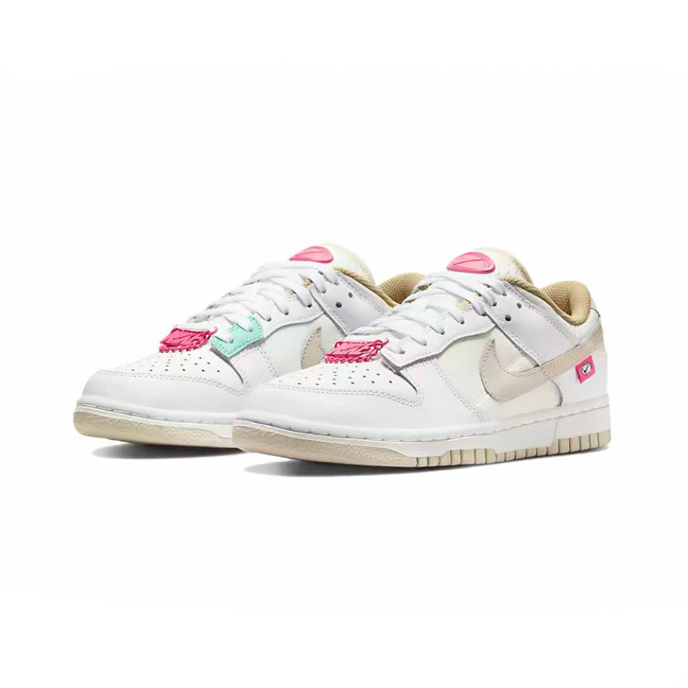 Nike Dunk Low Bling White Tan Pink 拼接 桃紅 奶茶 DX6060-121