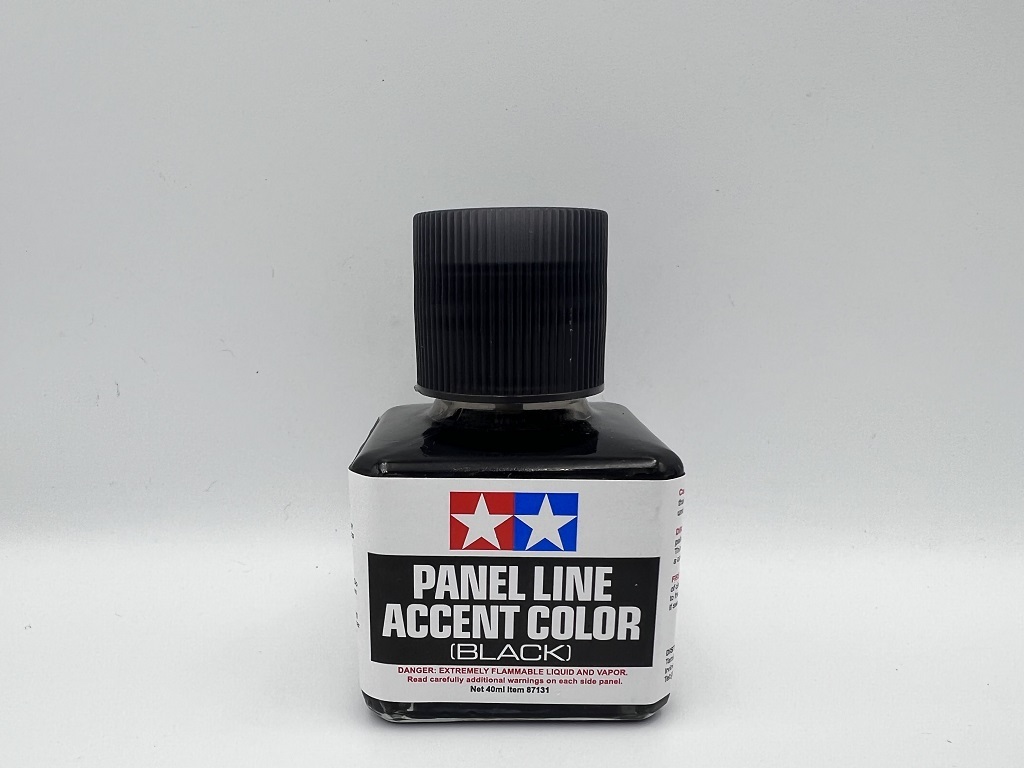 Tamiya 87131 Panel Line Accent Color 黑色.40ml