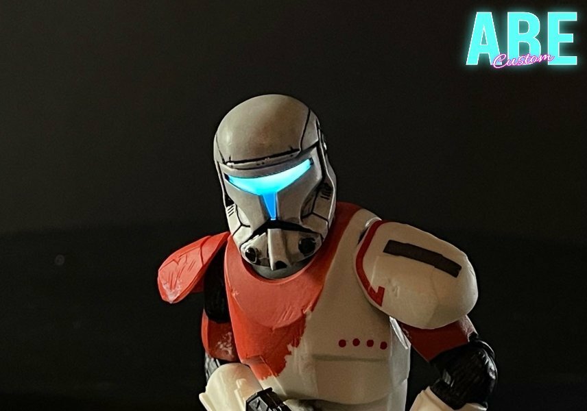 ABE Custom : 1/12 自主研發人手製作 改良版 Clone Commando 頭盔 (自選)